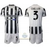 Maglia ufficiale Juventus Giorgio Chiellini 3 Casa 2021-22 per Bambino